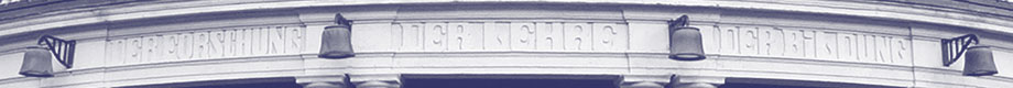 Der Forschung | Der Lehre | Der Bildung (Relief am Hauptportal der Universitt Hamburg)